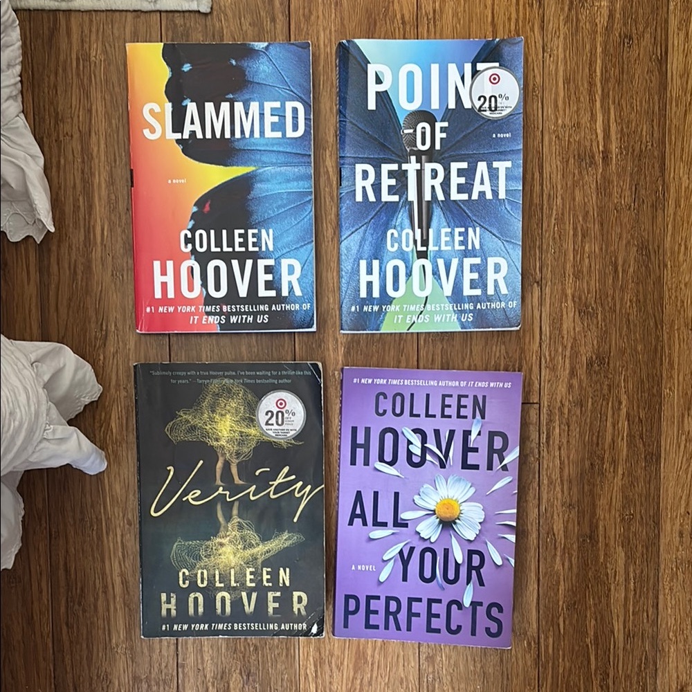 Colleen Hoover Book Collection - Blue, Black, Purple Covers